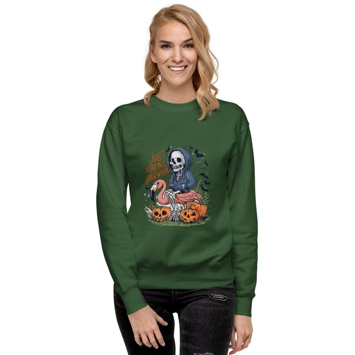 Just Waiting Halloween Graphic Sweatshirt - Black - S - ArtyKoala