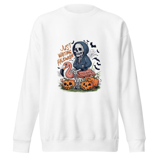 Just Waiting Halloween Graphic Sweatshirt - Black - S - ArtyKoala