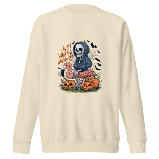 Just Waiting Halloween Graphic Sweatshirt - Black - S - ArtyKoala