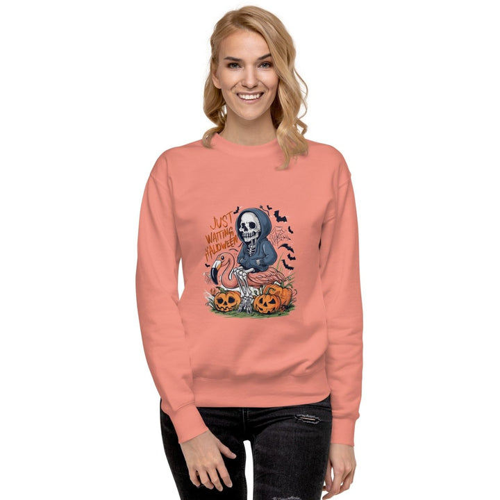 Just Waiting Halloween Graphic Sweatshirt - Black - S - ArtyKoala