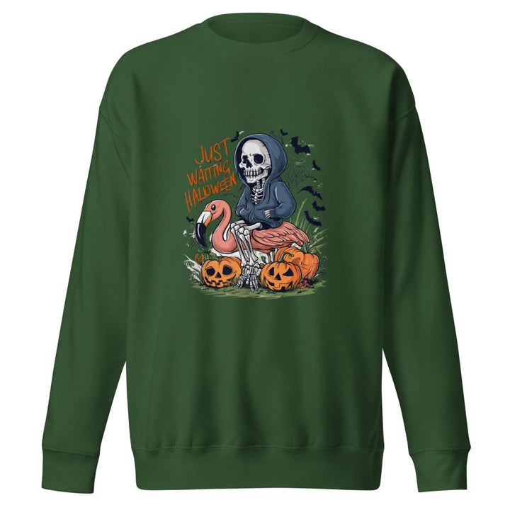 Just Waiting Halloween Graphic Sweatshirt - Black - S - ArtyKoala