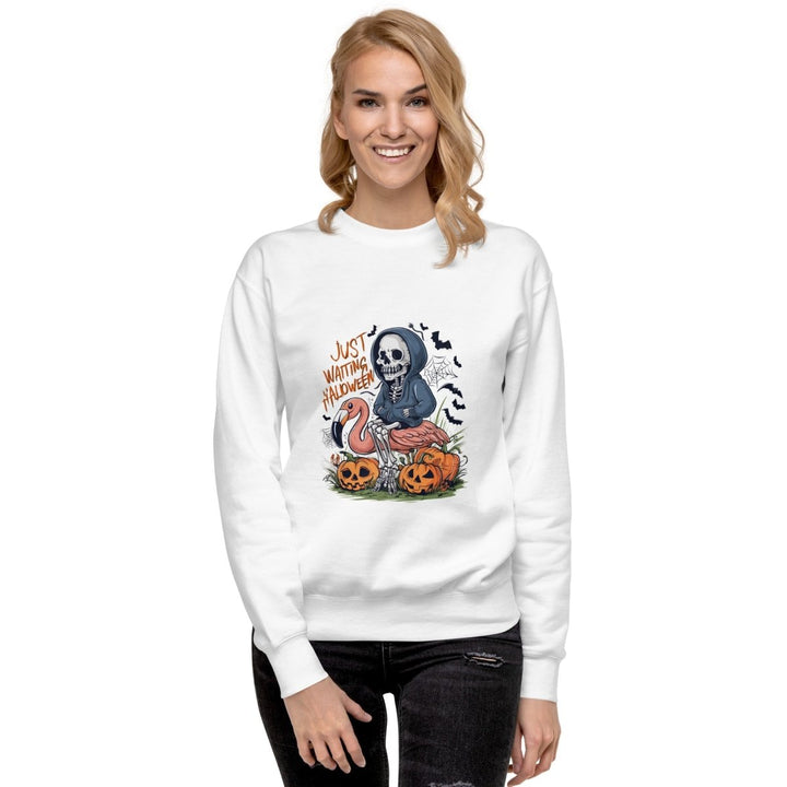 Just Waiting Halloween Graphic Sweatshirt - Black - S - ArtyKoala