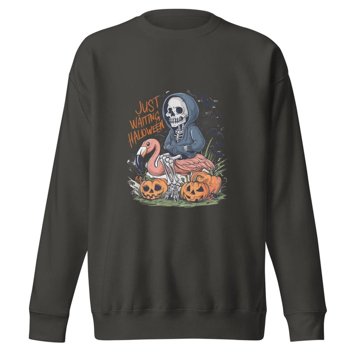 Just Waiting Halloween Graphic Sweatshirt - Black - S - ArtyKoala