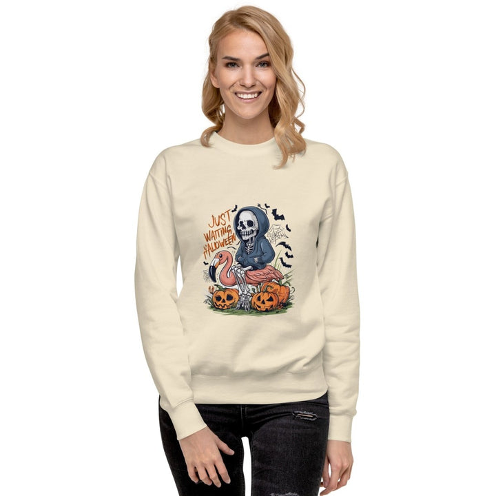 Just Waiting Halloween Graphic Sweatshirt - Black - S - ArtyKoala