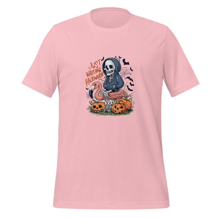 Just Waiting Halloween Graphic Tee - Pink - S - ArtyKoala