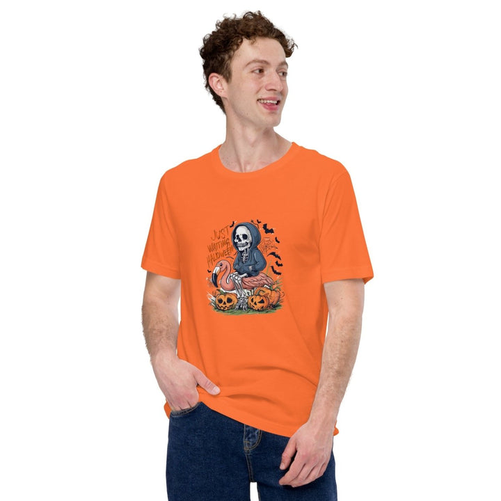 Just Waiting Halloween Graphic Tee - Black - XS - ArtyKoala