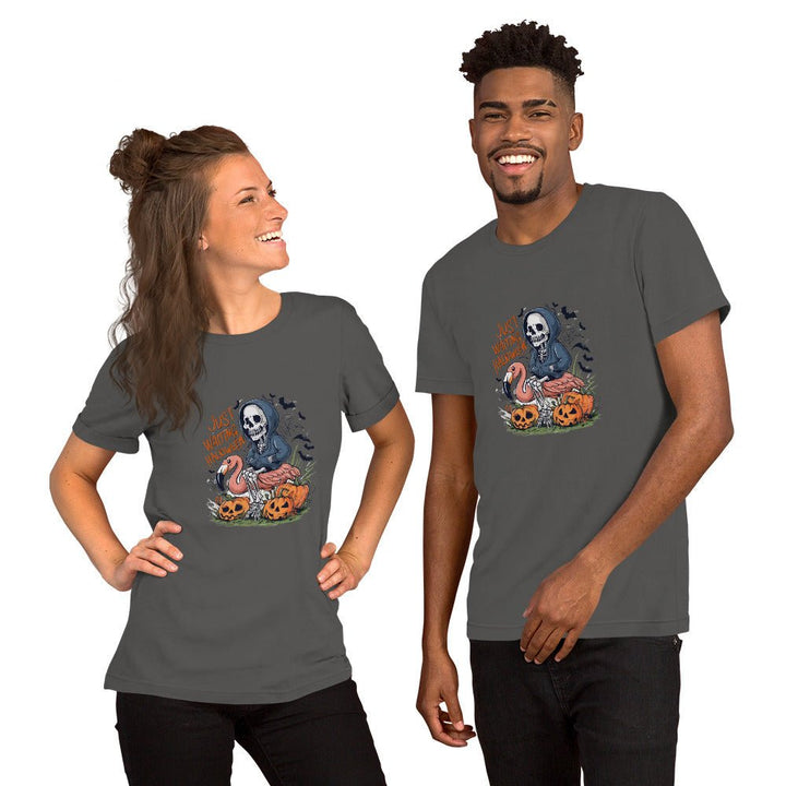 Just Waiting Halloween Unisex Premium T-shirt - ArtyKoala