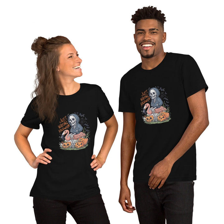 Just Waiting Halloween Unisex Premium T-shirt - ArtyKoala