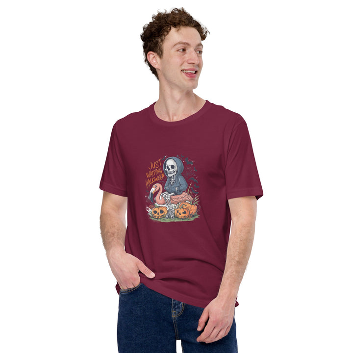 Just Waiting Halloween Unisex Premium T-shirt - ArtyKoala