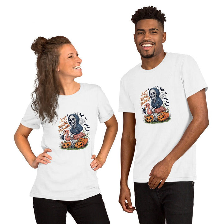 Just Waiting Halloween Unisex Premium T-shirt - Black / XS - ArtyKoala