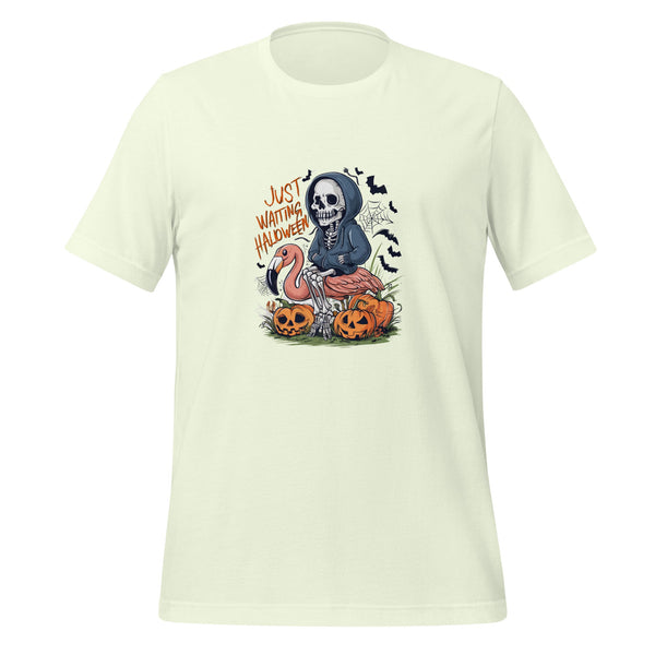 Just Waiting Halloween Unisex Premium T-shirt - Black / XS - ArtyKoala