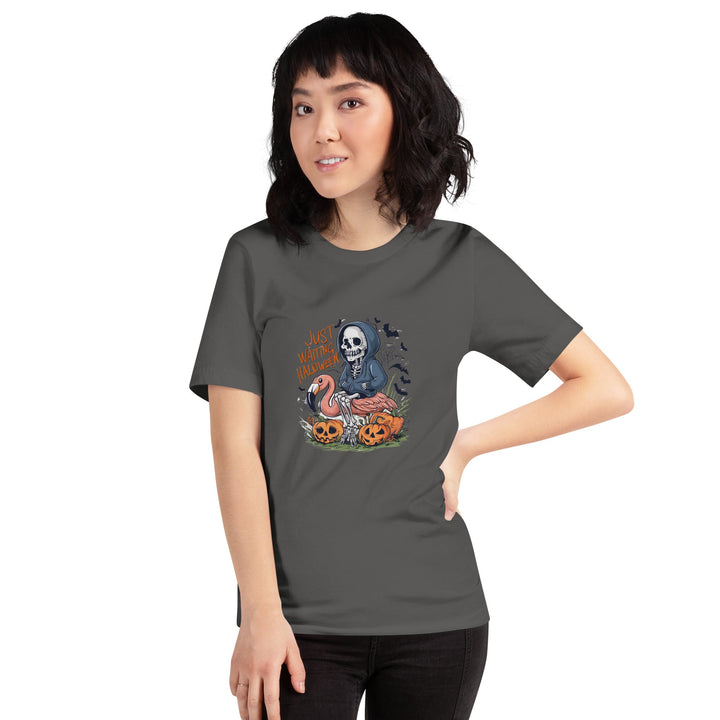 Just Waiting Halloween Unisex Premium T-shirt - ArtyKoala