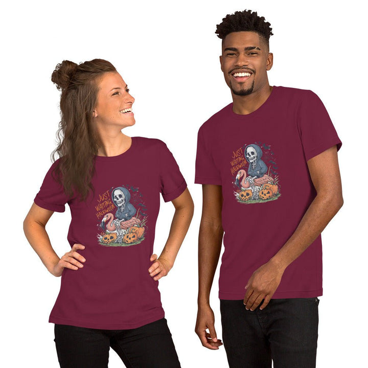 Just Waiting Halloween Unisex Premium T-shirt - ArtyKoala