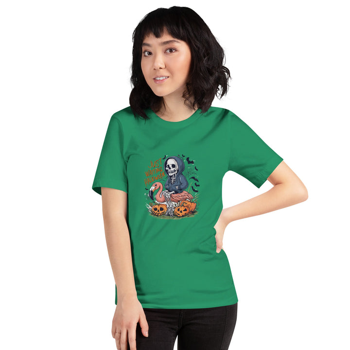 Just Waiting Halloween Unisex Premium T-shirt - ArtyKoala