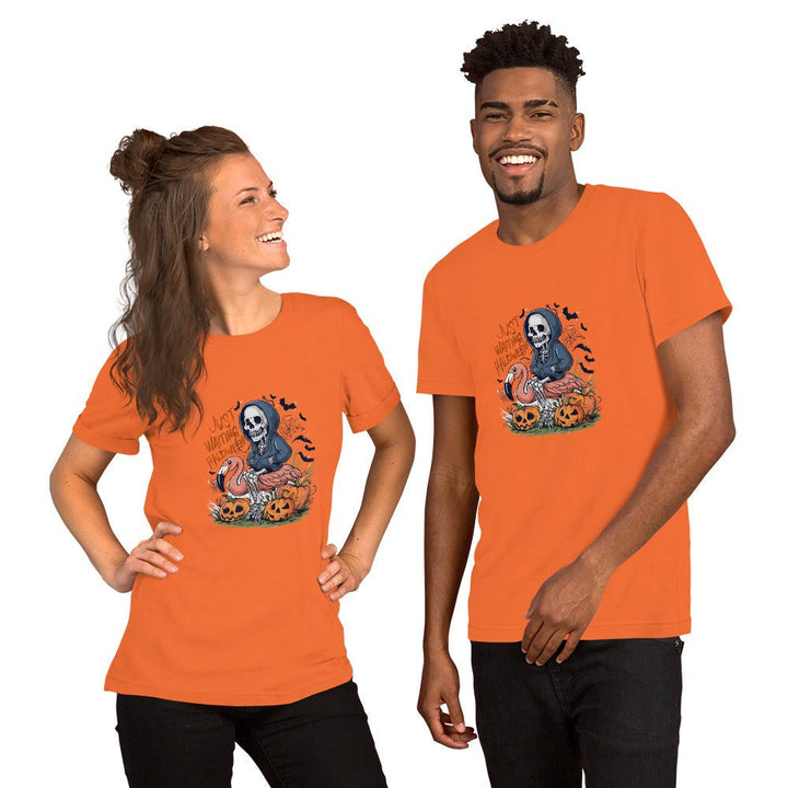 Just Waiting Halloween Unisex Premium T-shirt - ArtyKoala