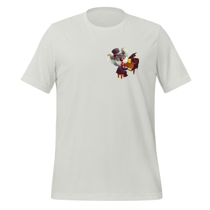 Koala Musicians Piano Woman Premium T-shirt - Silver / S - ArtyKoala