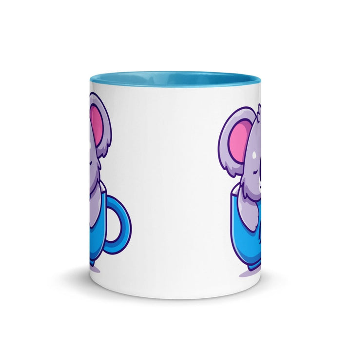 Koala Sleeping Colorful Print Mug - Blue - 11 oz - ArtyKoala