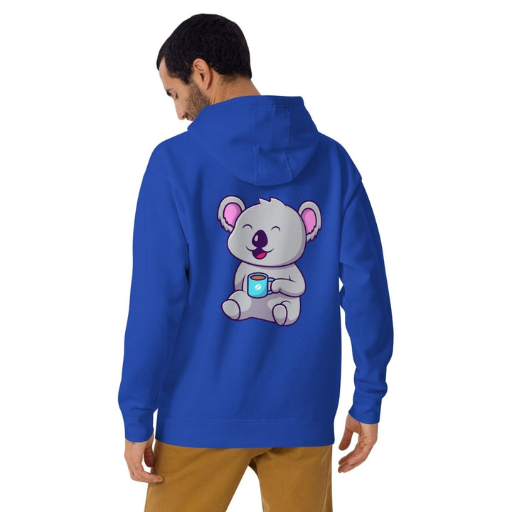 Koala Sleeping in a Cup Graphic Hoodie - Black - S - ArtyKoala