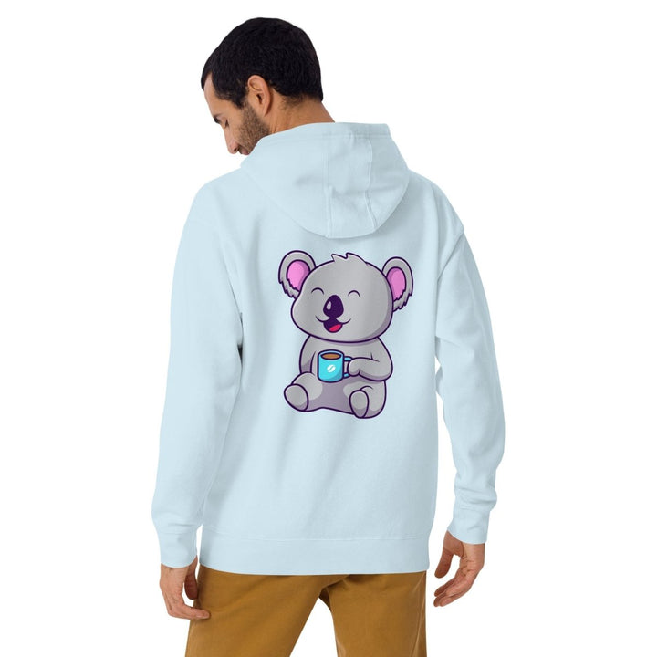 Koala Sleeping in a Cup Graphic Hoodie - Black - S - ArtyKoala