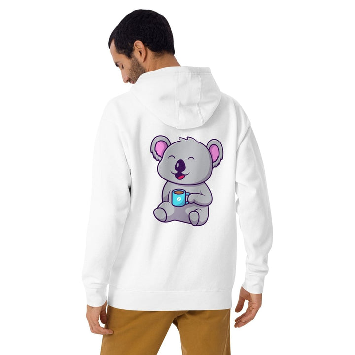 Koala Sleeping in a Cup Graphic Hoodie - Black - S - ArtyKoala