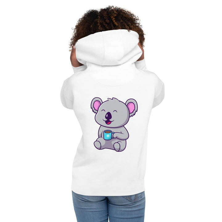Koala Sleeping in a Cup Graphic Hoodie - Black - S - ArtyKoala
