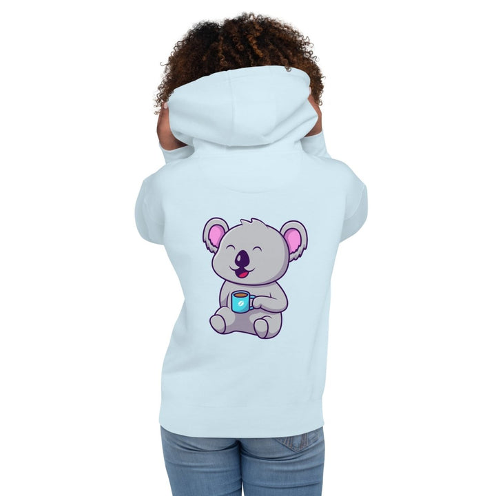 Koala Sleeping in a Cup Graphic Hoodie - Black - S - ArtyKoala