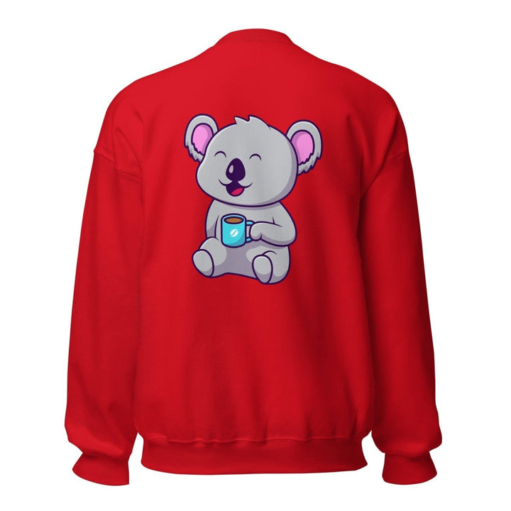 Koala Sleeping in a Cup Graphic Sweatshirt - Forest Green - S - ArtyKoala