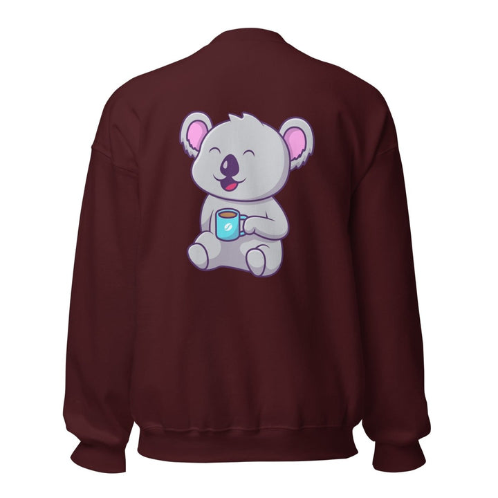 Koala Sleeping in a Cup Graphic Sweatshirt - Navy - S - ArtyKoala