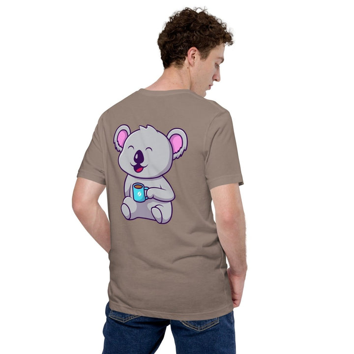 Koala Sleeping in a Cup Graphic Tee - Black - S - ArtyKoala