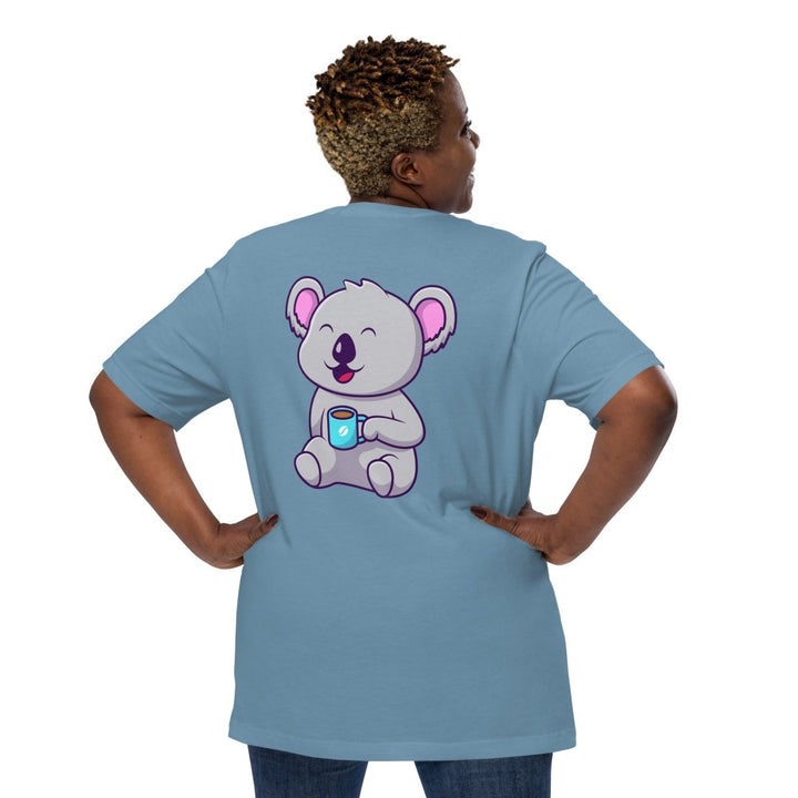 Koala Sleeping in a Cup Graphic Tee - Black - S - ArtyKoala