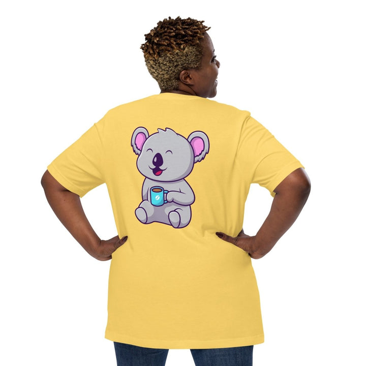 Koala Sleeping in a Cup Graphic Tee - Black - S - ArtyKoala
