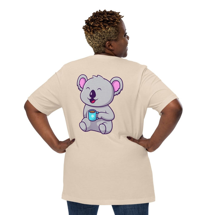Koala Sleeping in a Cup Graphic Tee - Black - S - ArtyKoala