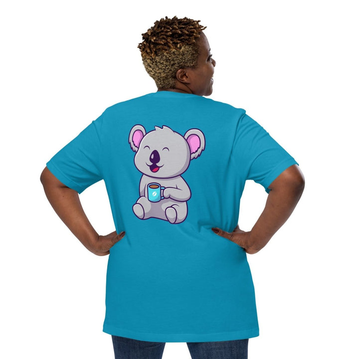 Koala Sleeping in a Cup Graphic Tee - Black - S - ArtyKoala