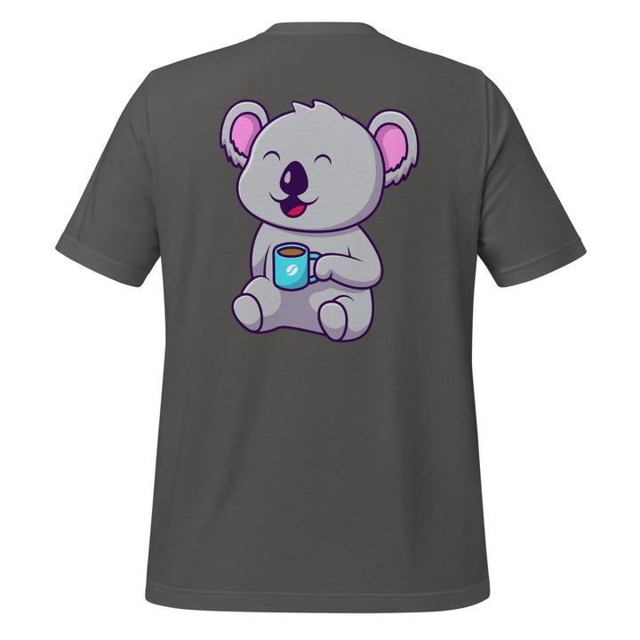 Koala Sleeping in a Cup Graphic Tee - Black - S - ArtyKoala