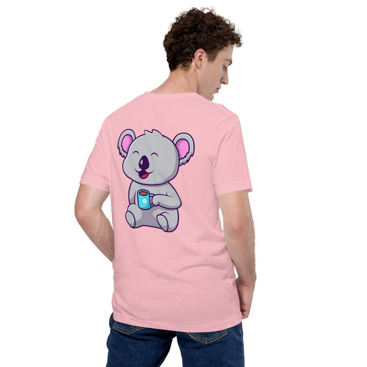 Koala Sleeping in a Cup Graphic Tee - Black - S - ArtyKoala