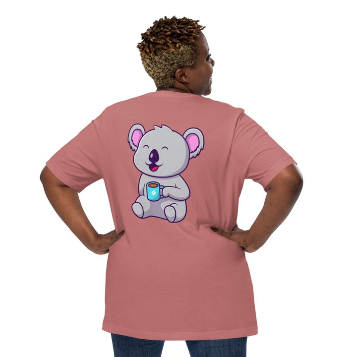 Koala Sleeping in a Cup Graphic Tee - Black - S - ArtyKoala