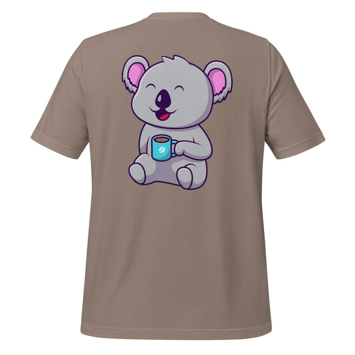 Koala Sleeping in a Cup Graphic Tee - Mauve - S - ArtyKoala