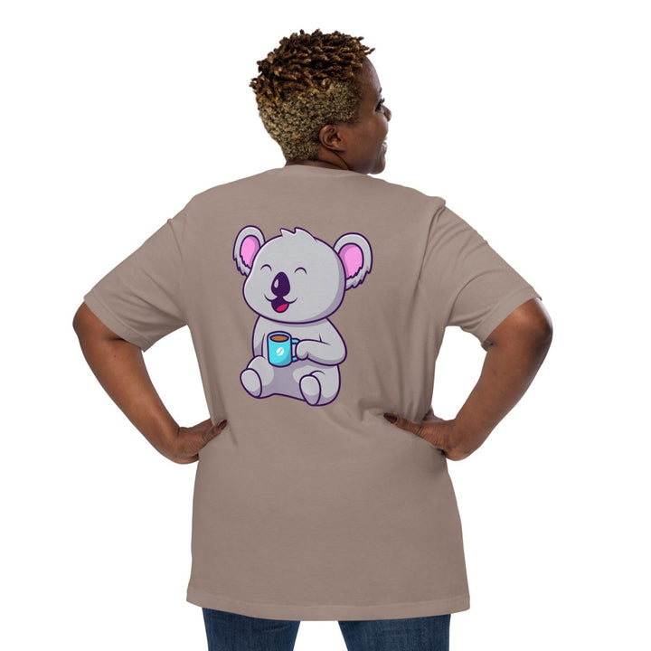Koala Sleeping in a Cup Graphic Tee - Black - S - ArtyKoala