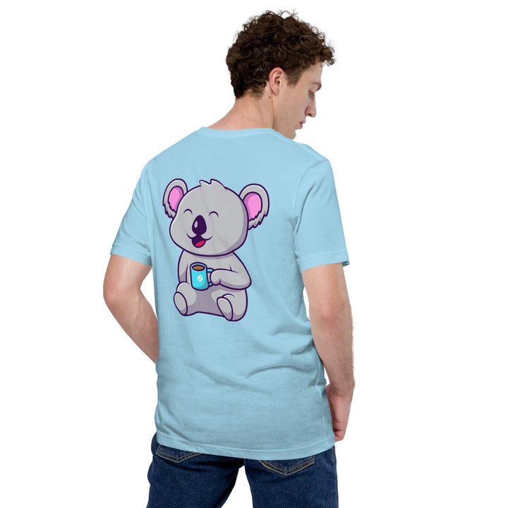 Koala Sleeping in a Cup Graphic Tee - Black - S - ArtyKoala