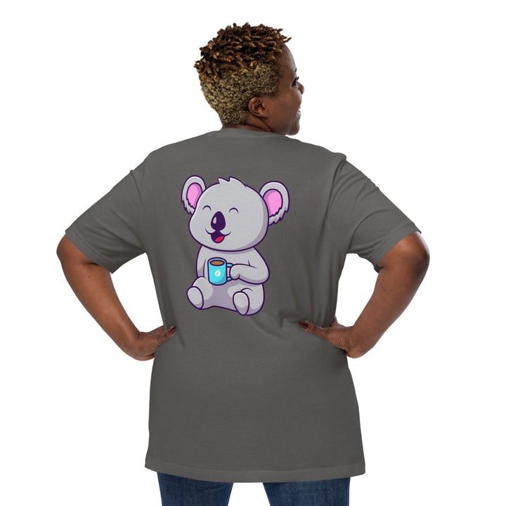 Koala Sleeping in a Cup Graphic Tee - Black - S - ArtyKoala
