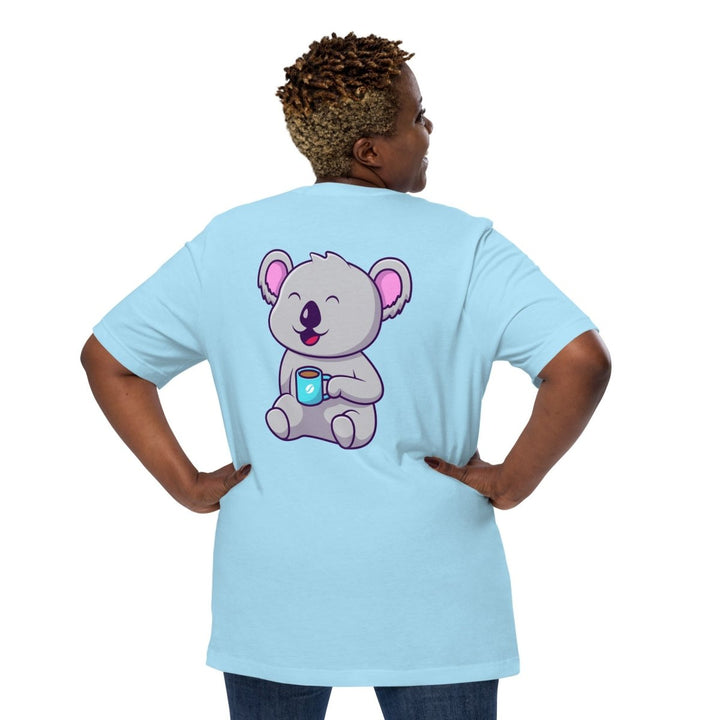 Koala Sleeping in a Cup Graphic Tee - Black - S - ArtyKoala