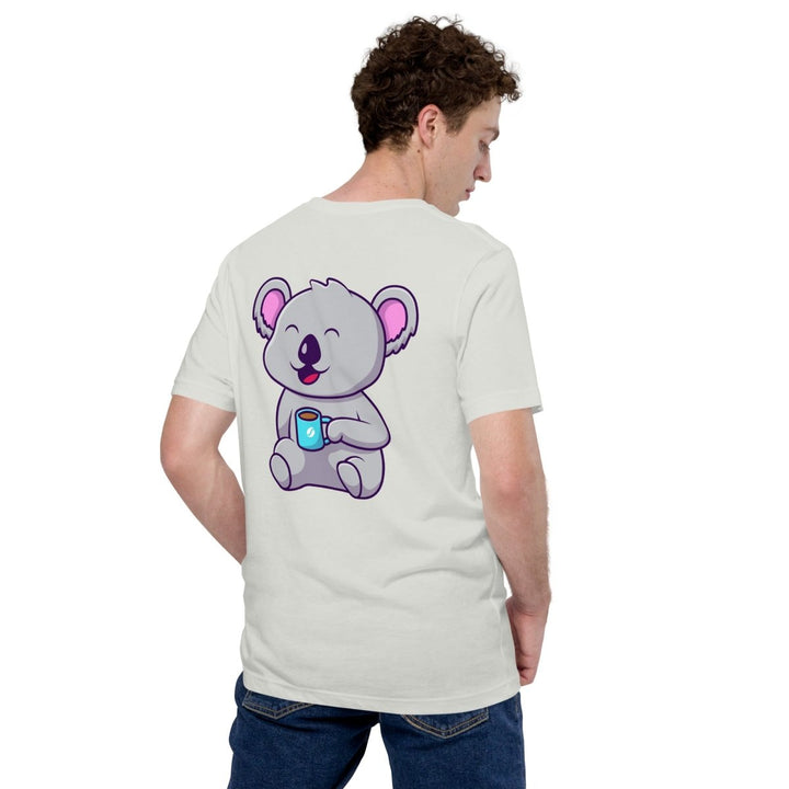 Koala Sleeping in a Cup Graphic Tee - Black - S - ArtyKoala