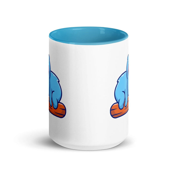 Koala Sleeping on Colorful Print Mug - Blue - 15 oz - ArtyKoala