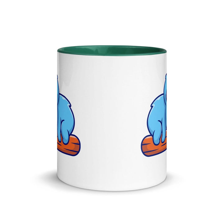 Koala Sleeping on Colorful Print Mug - Dark green - 11 oz - ArtyKoala