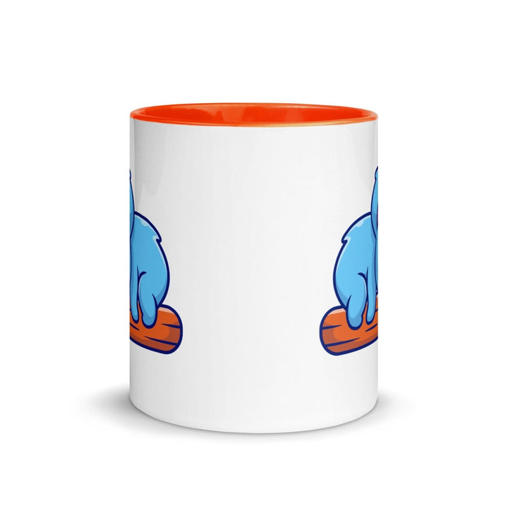 Koala Sleeping on Colorful Print Mug - Orange - 11 oz - ArtyKoala