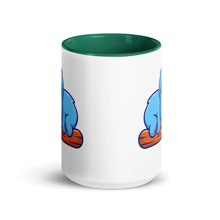 Koala Sleeping on Colorful Print Mug - Dark green - 15 oz - ArtyKoala