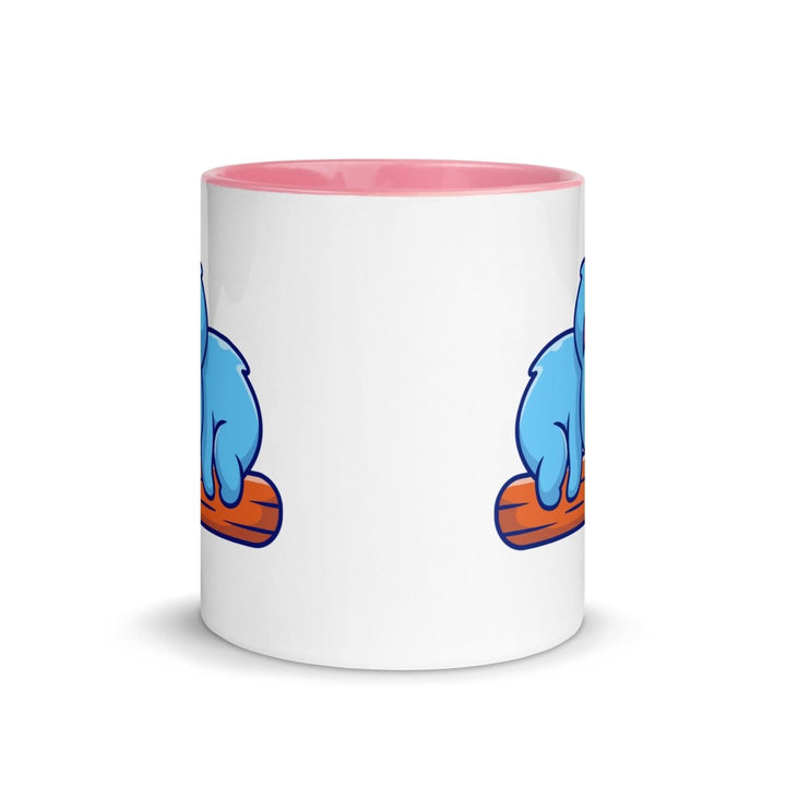 Koala Sleeping on Colorful Print Mug - Pink - 11 oz - ArtyKoala