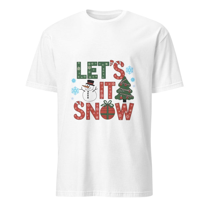 Let It Snow Graphic Tee - White - S - ArtyKoala