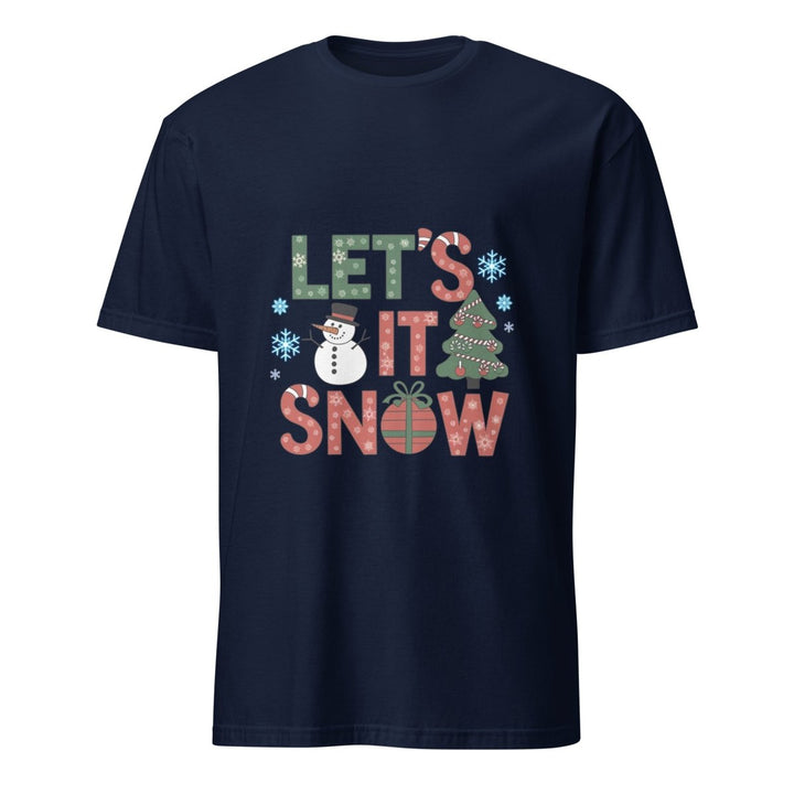 Let It Snow Graphic Tee - Navy - S - ArtyKoala