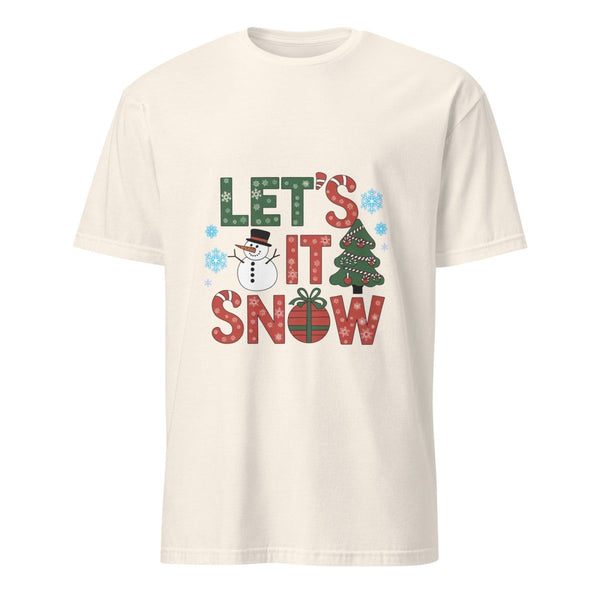 Let It Snow Graphic Tee - Natural - S - ArtyKoala